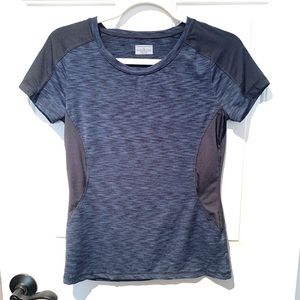 Catherine Maladrino Navy & Black Athletic Top. Size S